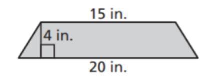 Find the area. A.80 in sq B.140 in sq C.70 in sq D.35 in sq-example-1