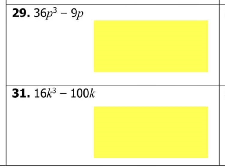 Can someone please help? I’m a little stuck here. Factor Differences Of squares.-example-1