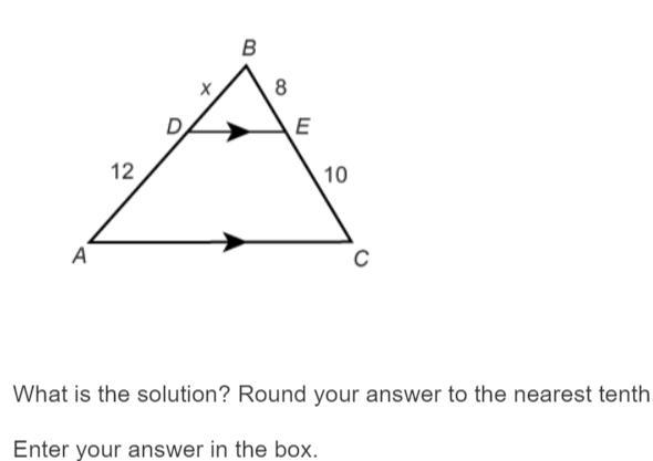 What is the solution? Round your answer to the nearest tenth Help please step by step-example-1