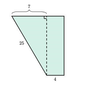 What is the area of the trapezoid shown below?-example-1