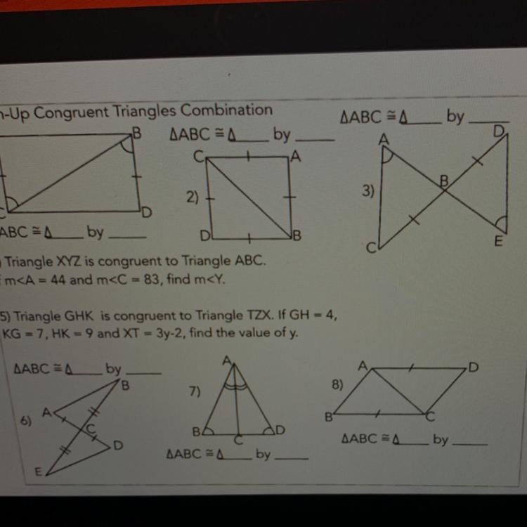 Congruent Triangle Combination-example-1