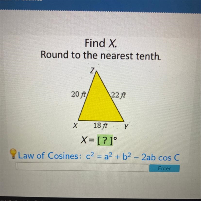 Find x round to the nearest tenth-example-1