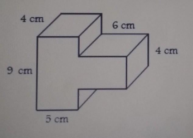 A composite figure is shown. What is the volume of the composite figure? 4 cm 6 cm-example-1