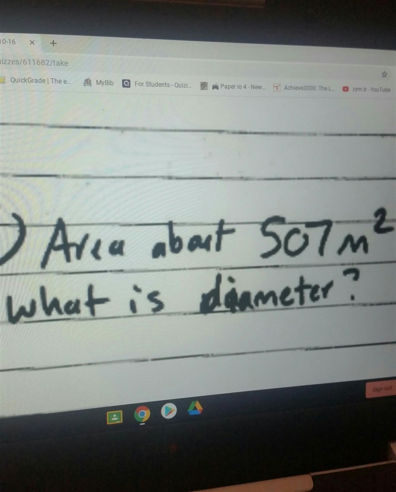 What is the diameter?​-example-1