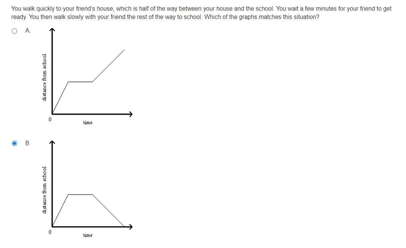 You walk quickly to your friend’s house, which is half of the way between your house-example-1