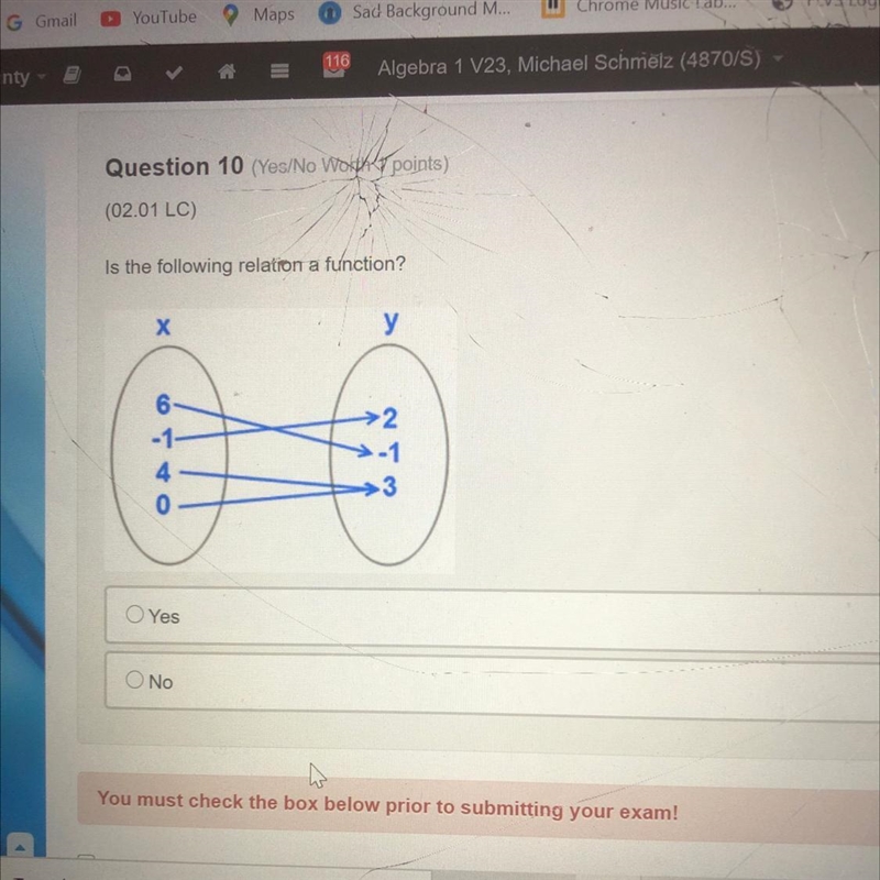 Is the following relation a function-example-1