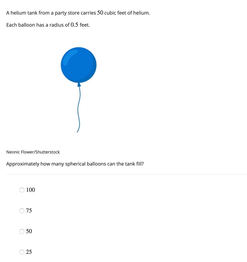 Unit 5. 11) Please help. Approximately how many spherical balloons can the tank fill-example-1