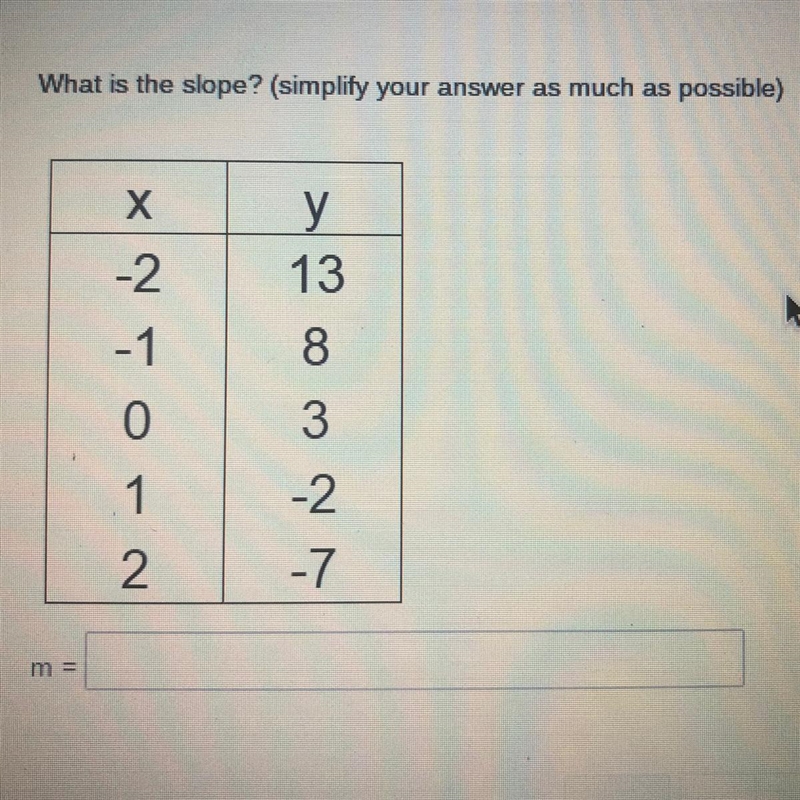 What is the slope? (simplify your answer as much as possible) THERE IS THE PICTURE-example-1