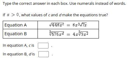 In a c is ___ in b d is ___-example-1