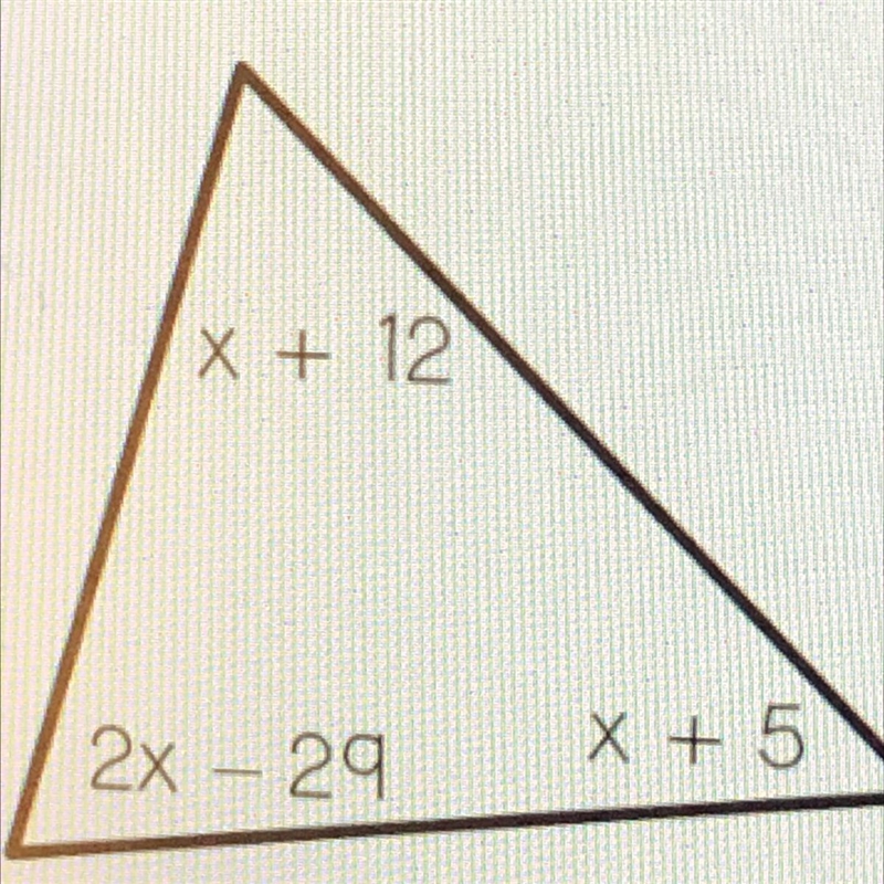 Which equation could be used to find the value of x in the triangle below? 1x + 12 28-29 X-example-1