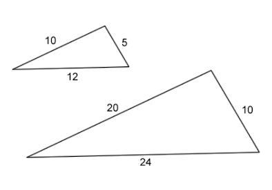 Determine whether the two triangles below are congruent or not. Be sure to explain-example-1