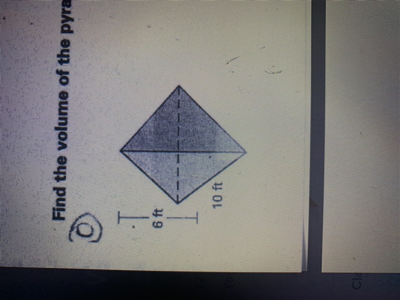 Find the volume of the pyramid.-example-1