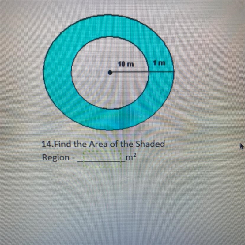 What is the area of the shaded region-example-1