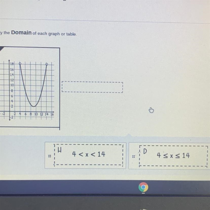 Identify the Domain of each graph or table.-example-1