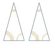 Which pair of triangles can be proven congruent by SAS?-example-1