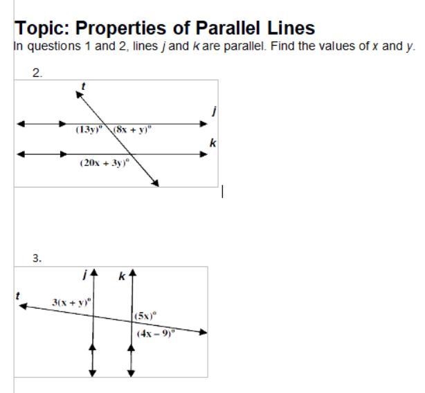 Please Help!!! (screenshot provided) I have to find the value of X and Y in both questions-example-1