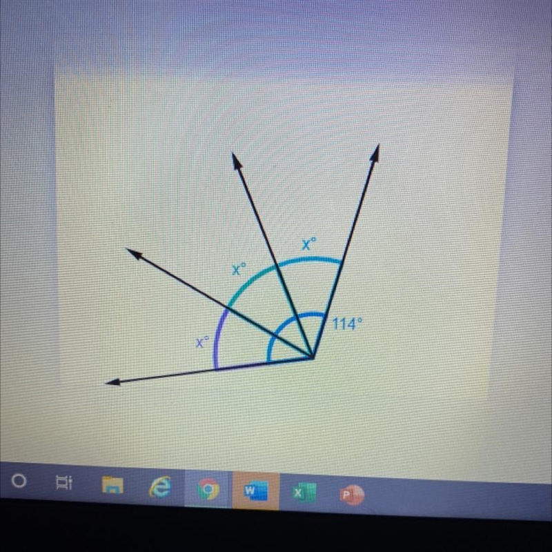 Consider the diagram below and Solve for x-example-1