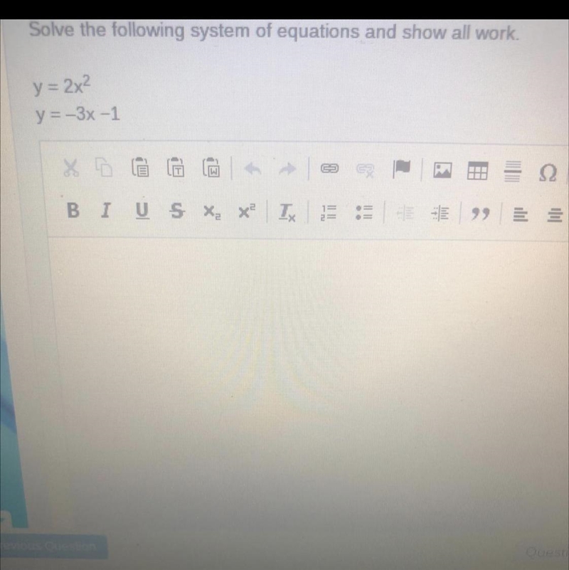 Please help me Solve the following system of equations and show all work. Please show-example-1