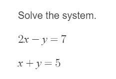 Solve the system using a method of your choice-example-1