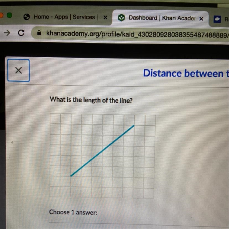 HELP! What is the length of the line? Choose 1 answer: A 11 B 61 C 8 D 11-example-1