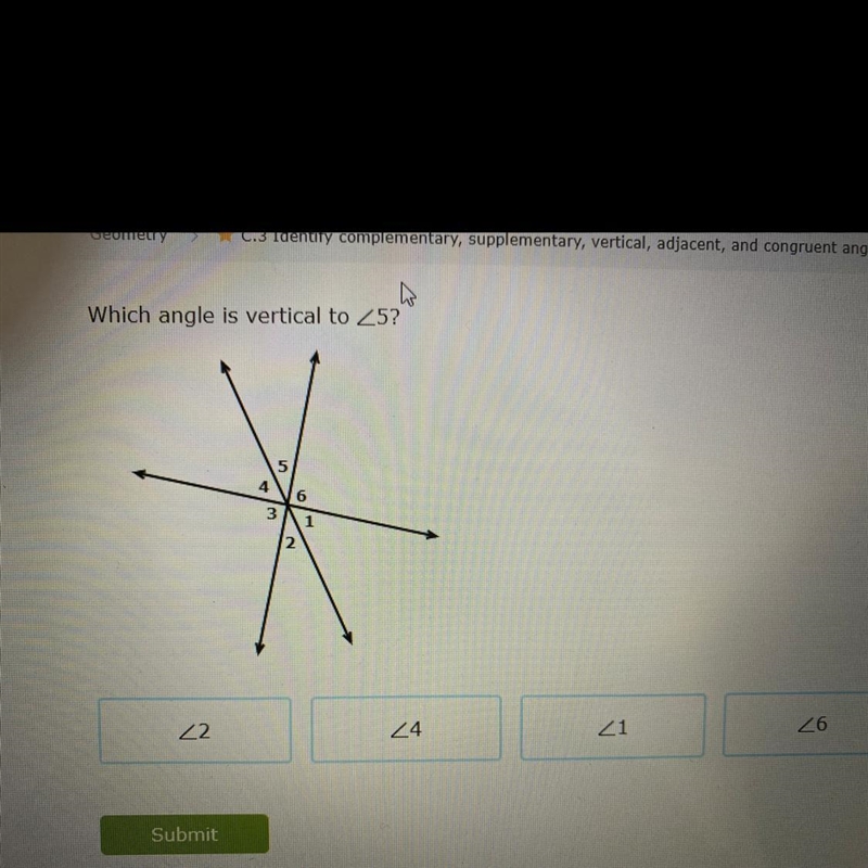 Which angle is vertical to <5-example-1