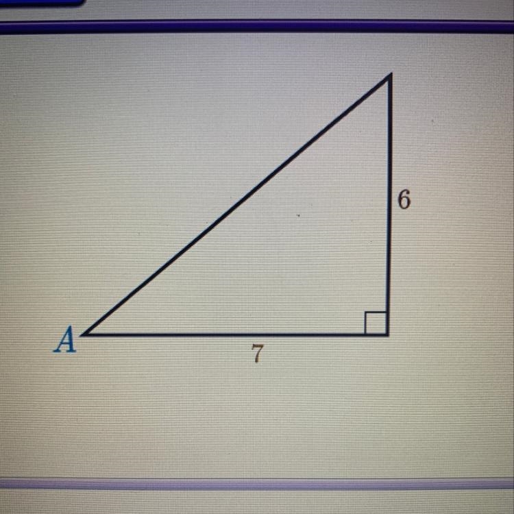 Find the measure of angle A. Round your answer to the nearest hundredth. 59.00 degrees-example-1