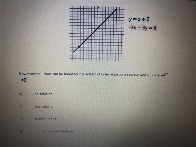 How many solutions can be found for the system of liner equations represented on the-example-1