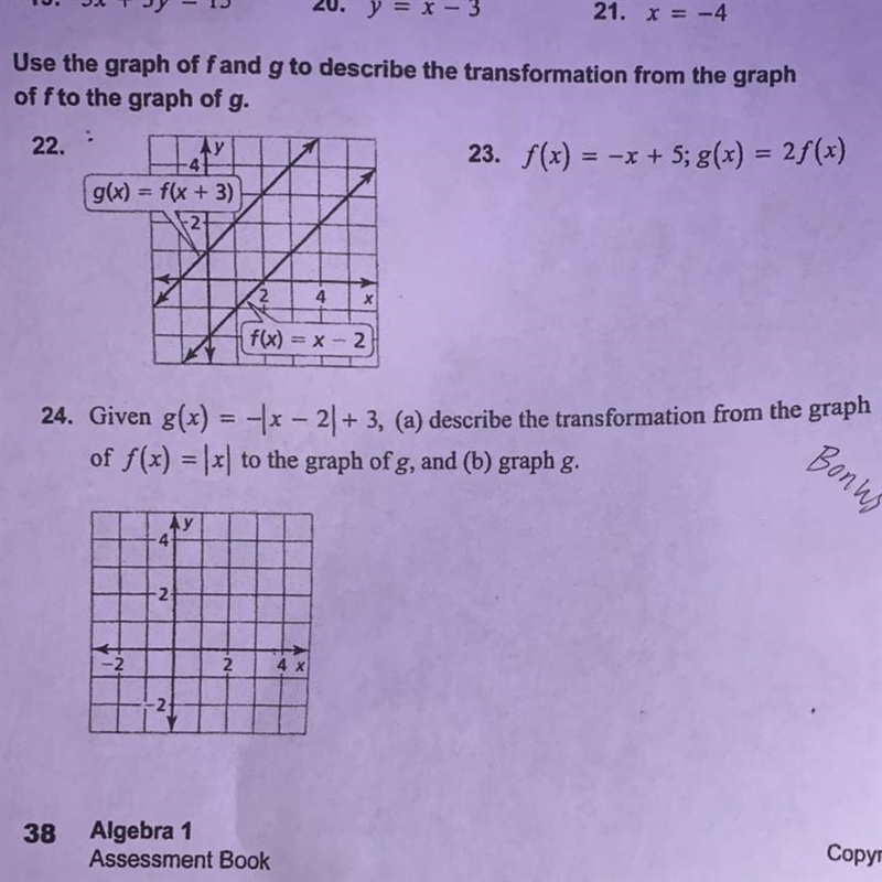 PLEASE HELP WITH 24 I WILL GIVE YOU THE BRILLIANT THINGY-example-1