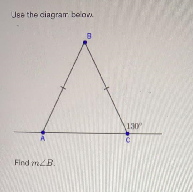 Find m O 30° O 80° O 90° O 130°-example-1