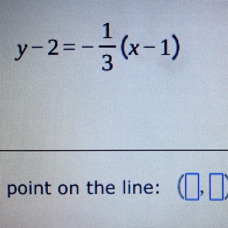 Help me pleaseeee I need to fund the point in the line using this equation-example-1