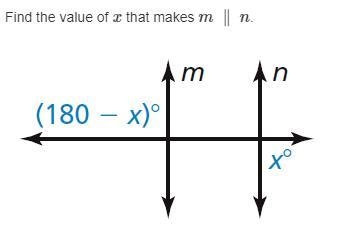 Find the value of x that makes m ∥ n.-example-1