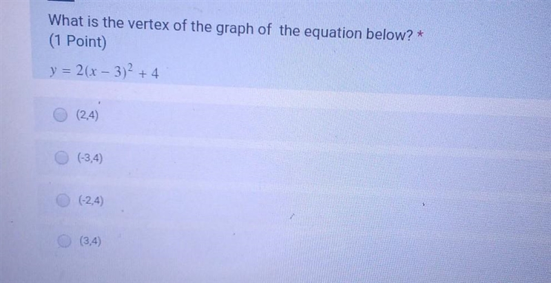 Here's the question for is you can't see. what is the vertex of the equation below-example-1