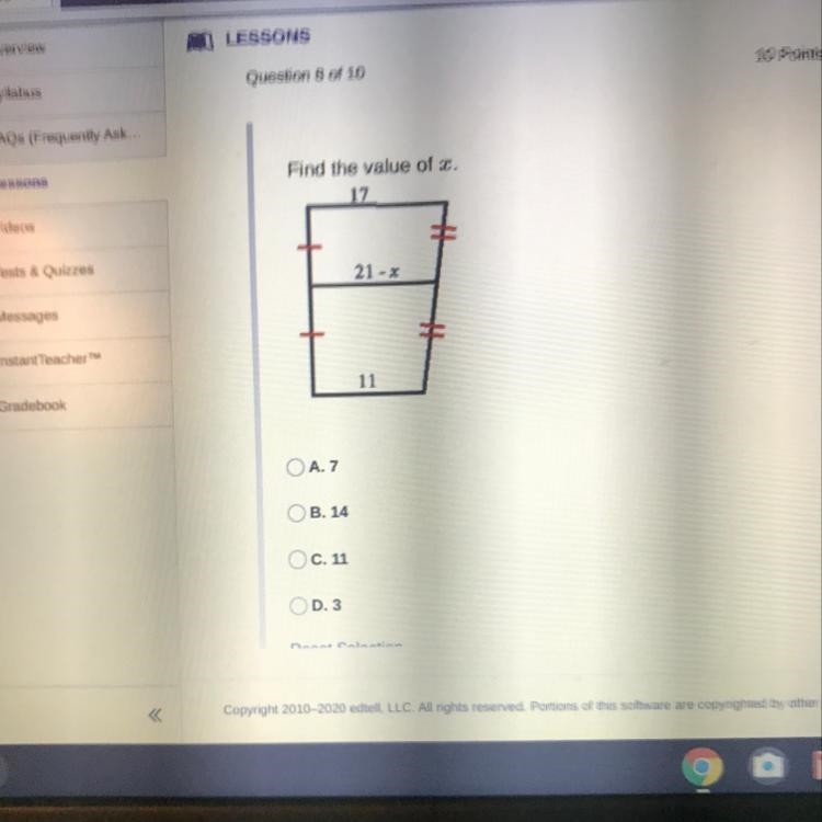 Find the value of x.-example-1