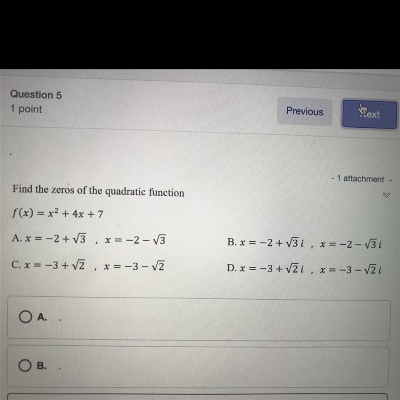 Find the zeros of the quadratic function-example-1