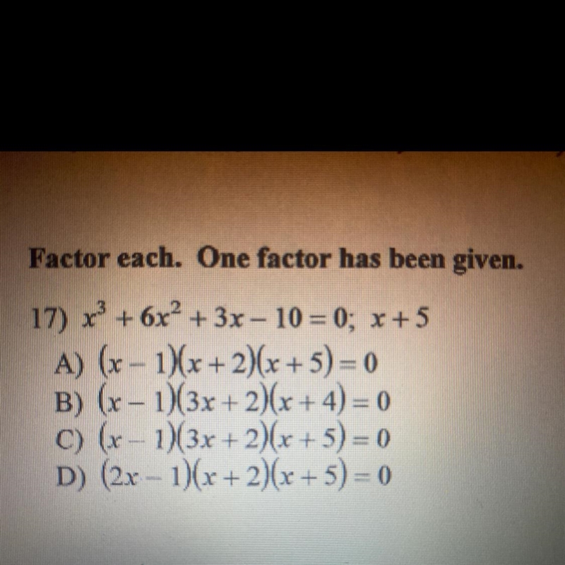 Factor each. One factor has been given Plsss helpppp-example-1