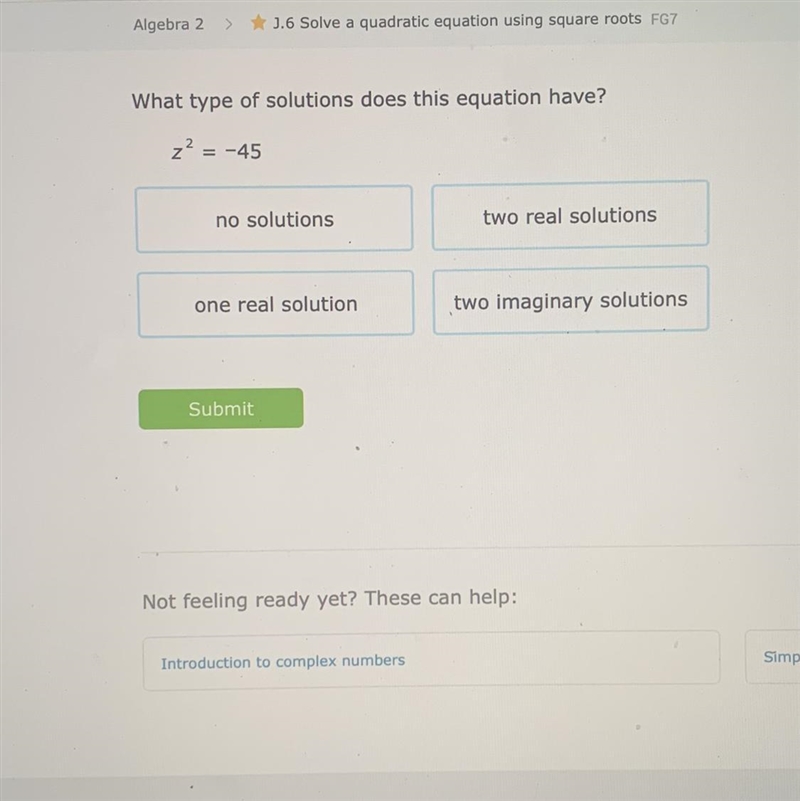 What types of solutions does this equation have?-example-1