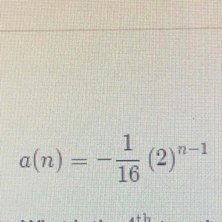 What is the 4th term in the sequence ?-example-1