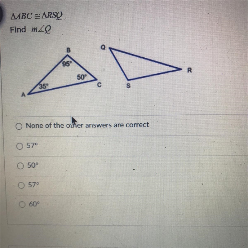 Please help like right now ABC = RSO Find m-example-1