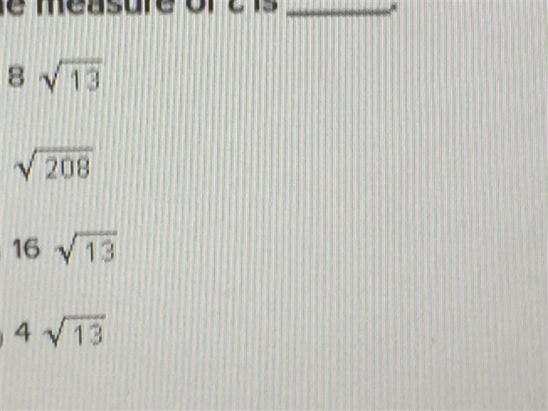 The measure of c is?-example-2