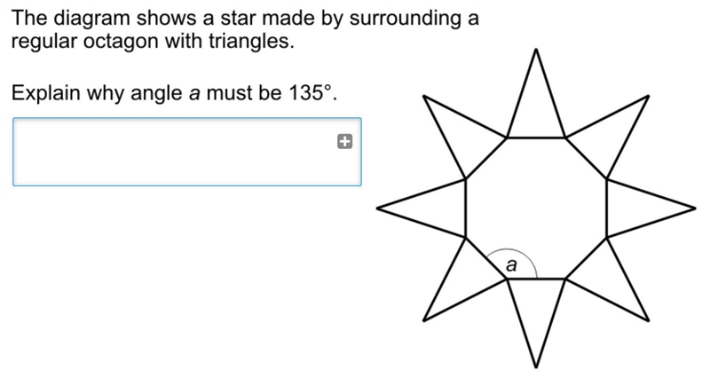 Why must angle A be 135°-example-1