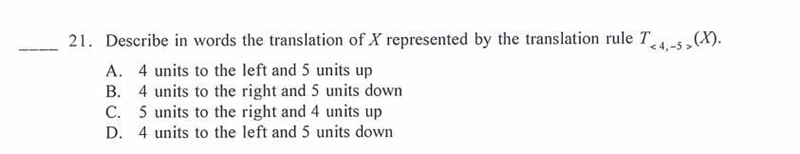 Describe in words the translation of X represented by the translation rule T ...?-example-1