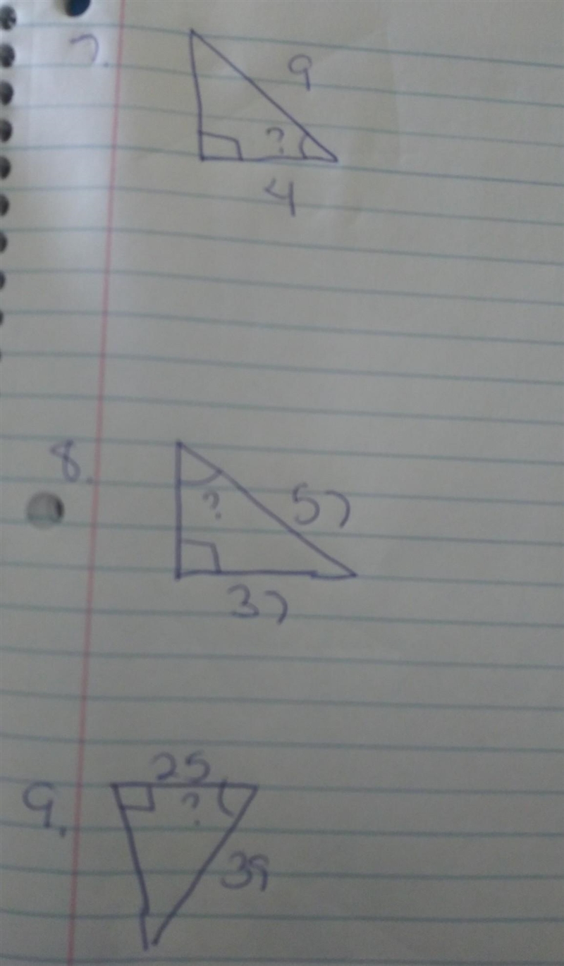 Part 3. Find the measure of the indicated angle to the nearest degree.​-example-1