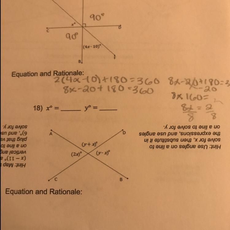 I need help with #18 please! there’s a hint if you flip the screen, too :)-example-1