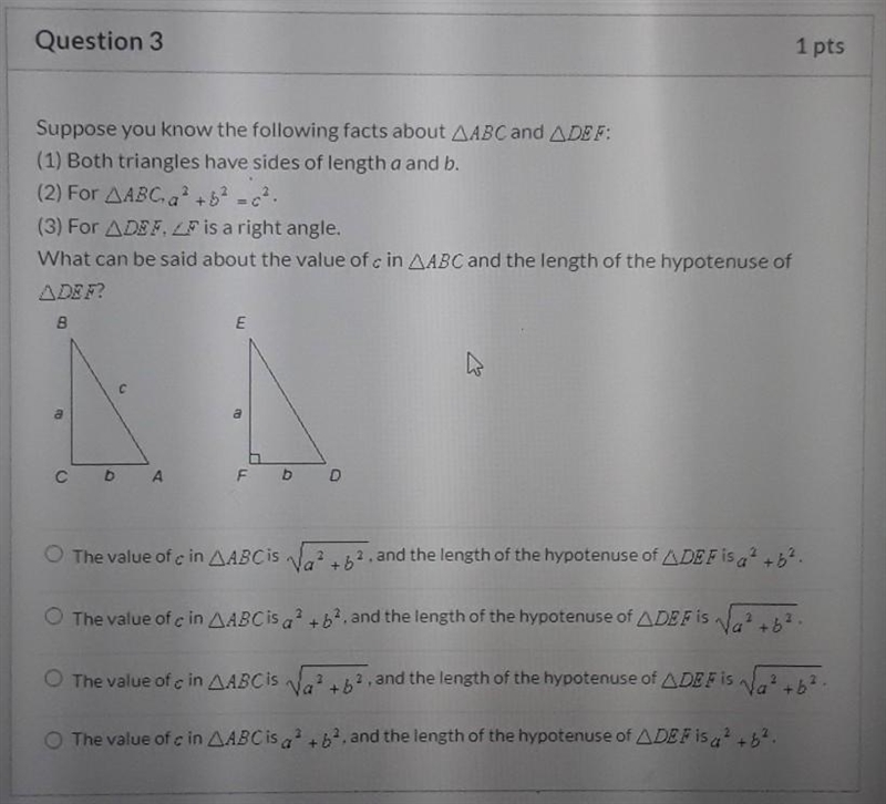 Suppose you know the following facts about angle ABC and angle DEF ​-example-1