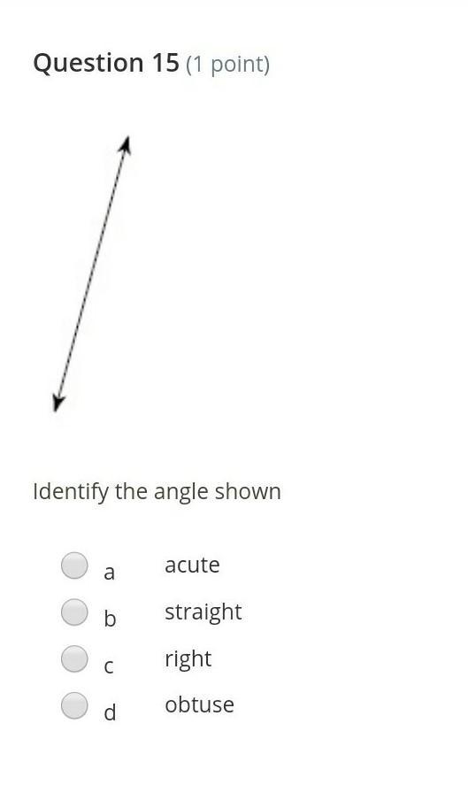 EASY GEOMETRY** identify the angle shown ​-example-1