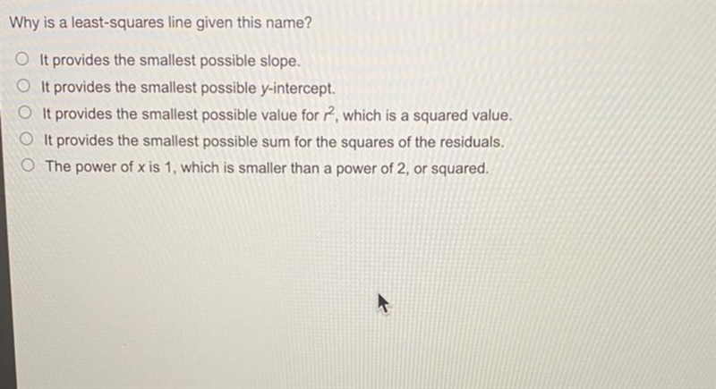 Why is a least-squares line given this name?-example-1