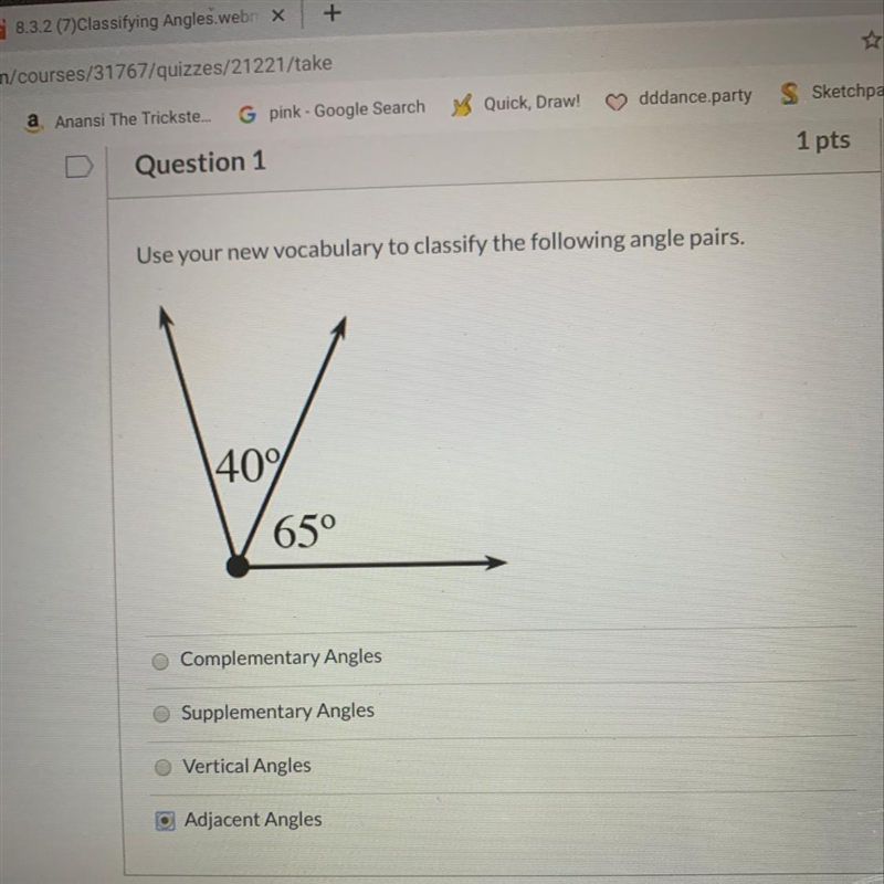 What type of angle is this?-example-1