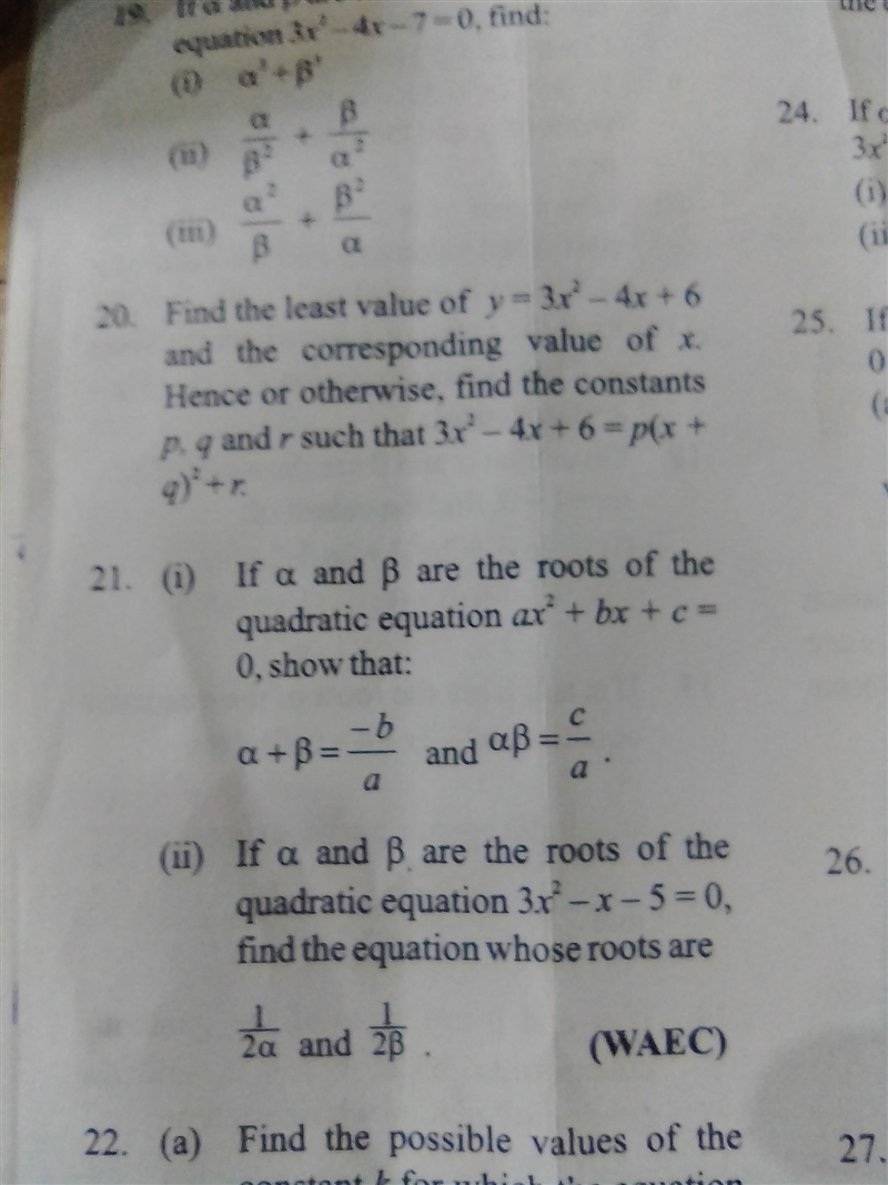 Hi. I need help with these questions. See image for question. Answer 20 and 21-example-1