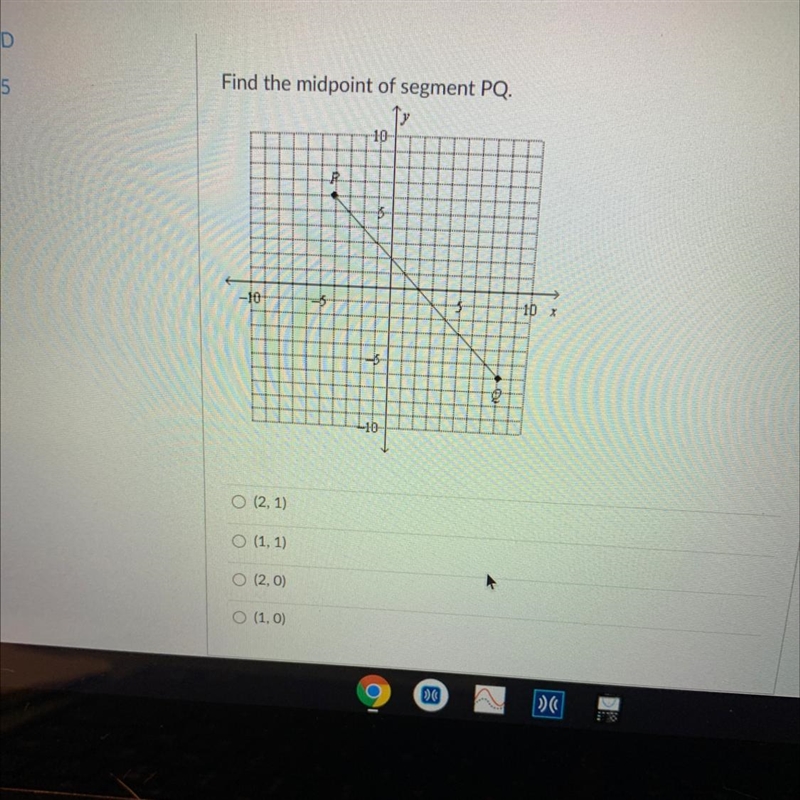 Find the midpoint of segment PQ.-example-1