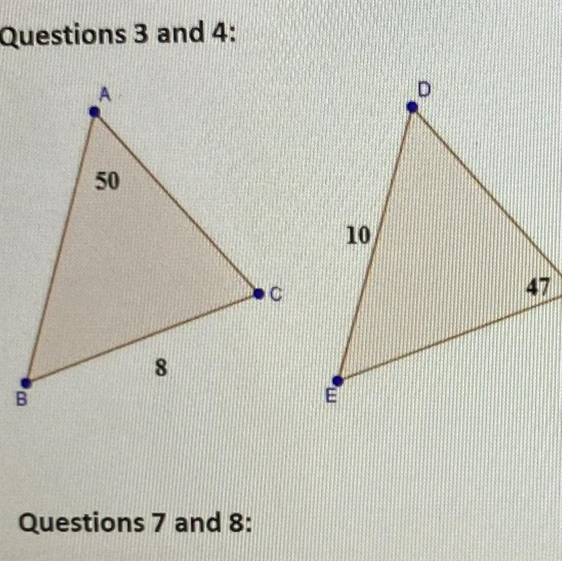 If triangle ABC and DEF are congruent, what is the measure of angle E?-example-1